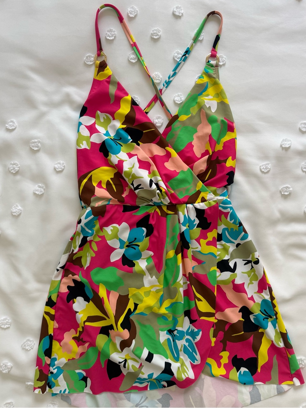 Anne Cole Tropical Floral Skirted Swimsuit